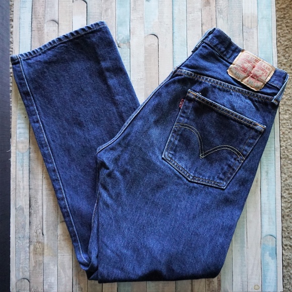 Levi's Denim - VTG Levi's 501 High Rise Dark Wash Mom Jeans 32